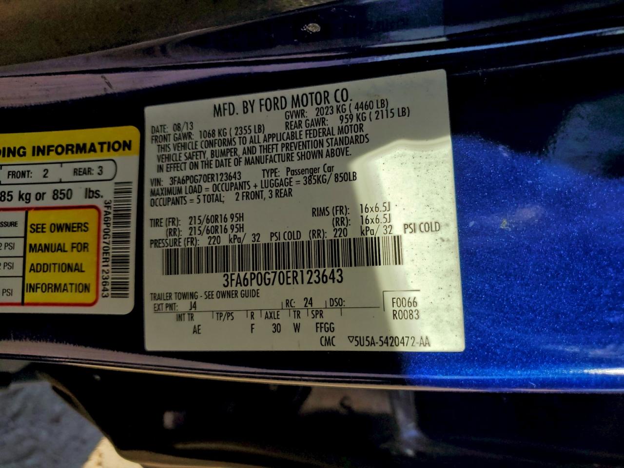 Ford Fusion S Image 4