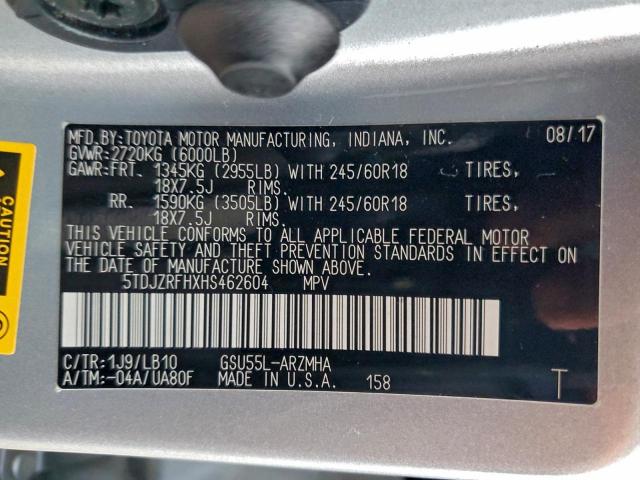 Toyota Highlander Se Image 10