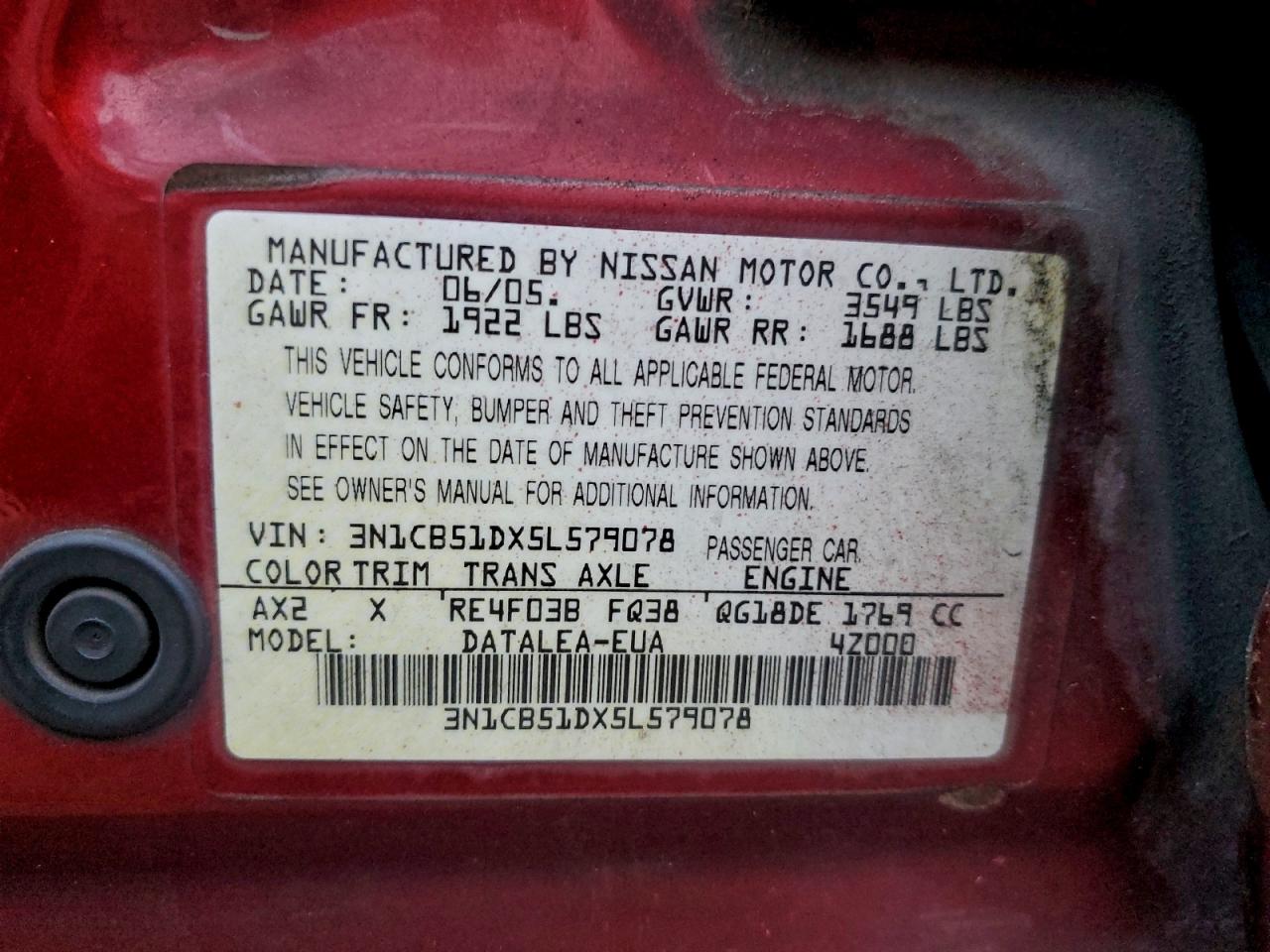 Nissan Sentra 1.8 Image 8